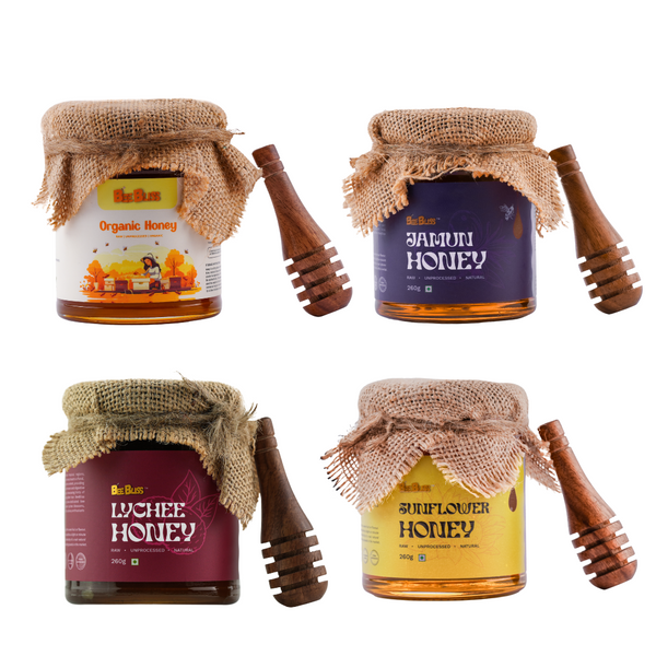 Exquisite Honey Selection – Organic, Jamun, Sunflower & Lychee