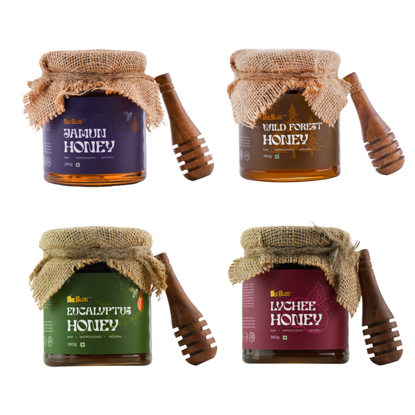 The Exotic Nature Pack – A Unique Blend of 4 Premium Honeys