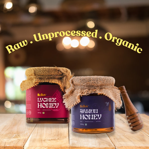 Jamun Honey + Lychee Honey 260 GM + 260 GM (Pack of 2)