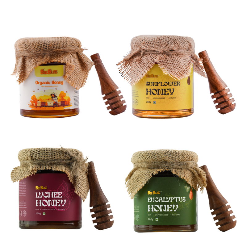 The Golden Delight Pack – A Premium Organic Honey Collection
