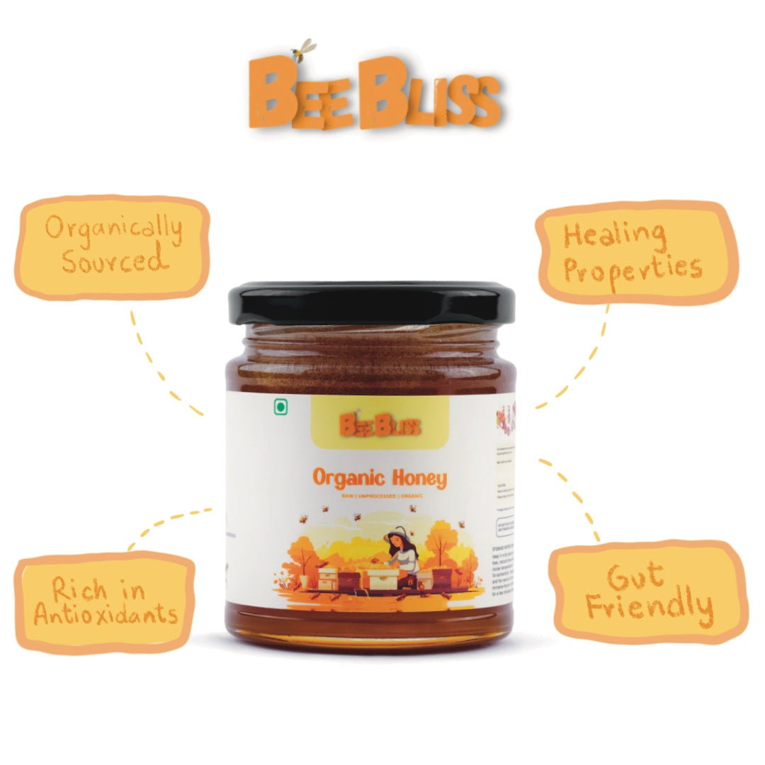 Wild Forest Honey + Organic Honey 260 GM + 260 GM (Pack of 2)