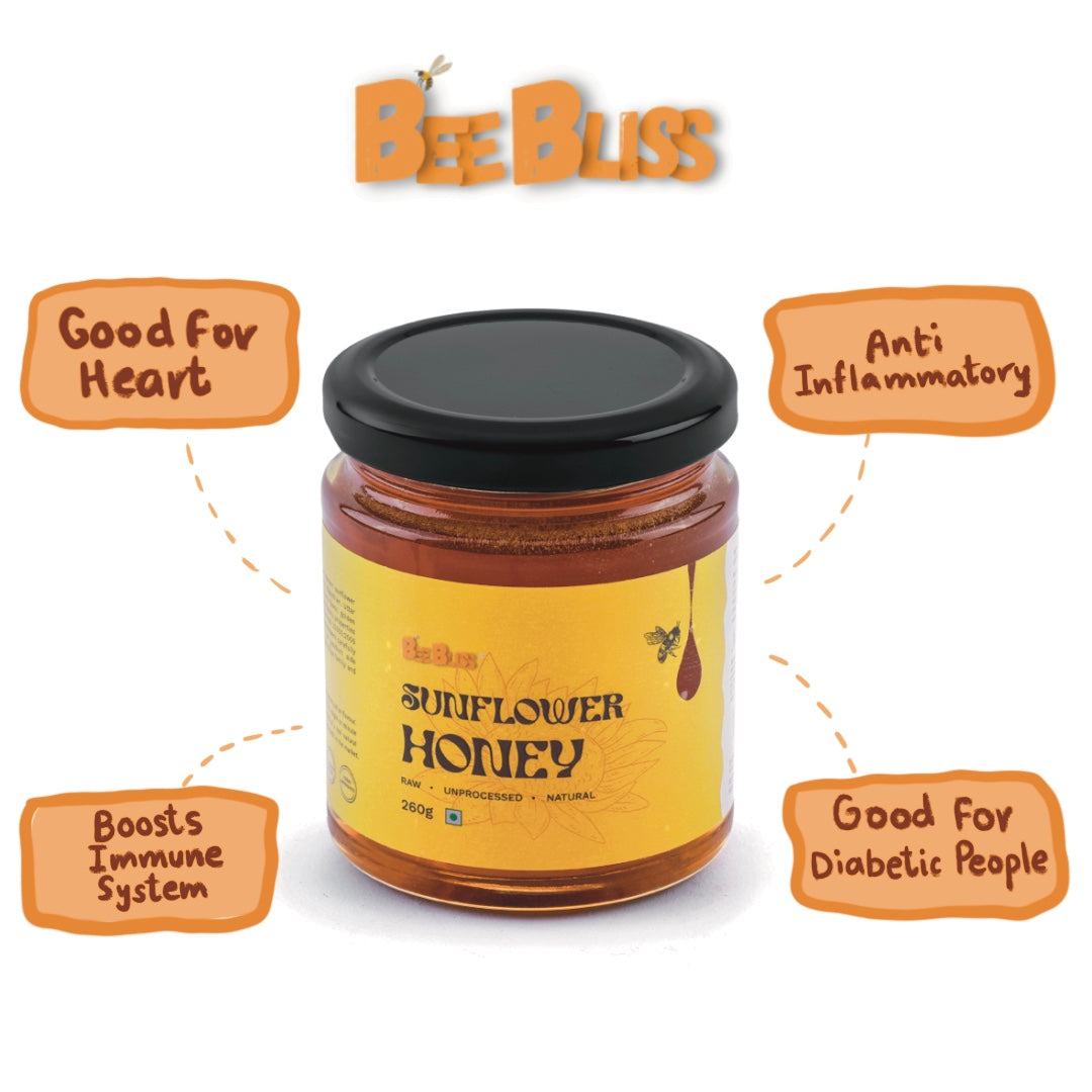 Pure Bliss Organic Honey Combo – 4 Flavors, 150gm Each