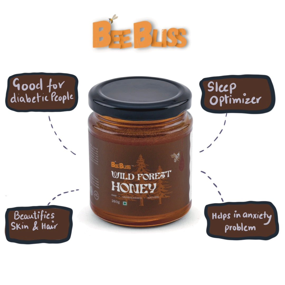 Wild Forest Honey + Wild Forest Honey 260 GM + 260 GM (Pack of 2)